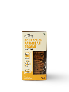 Sourdough Parmesan Sesame Crackers