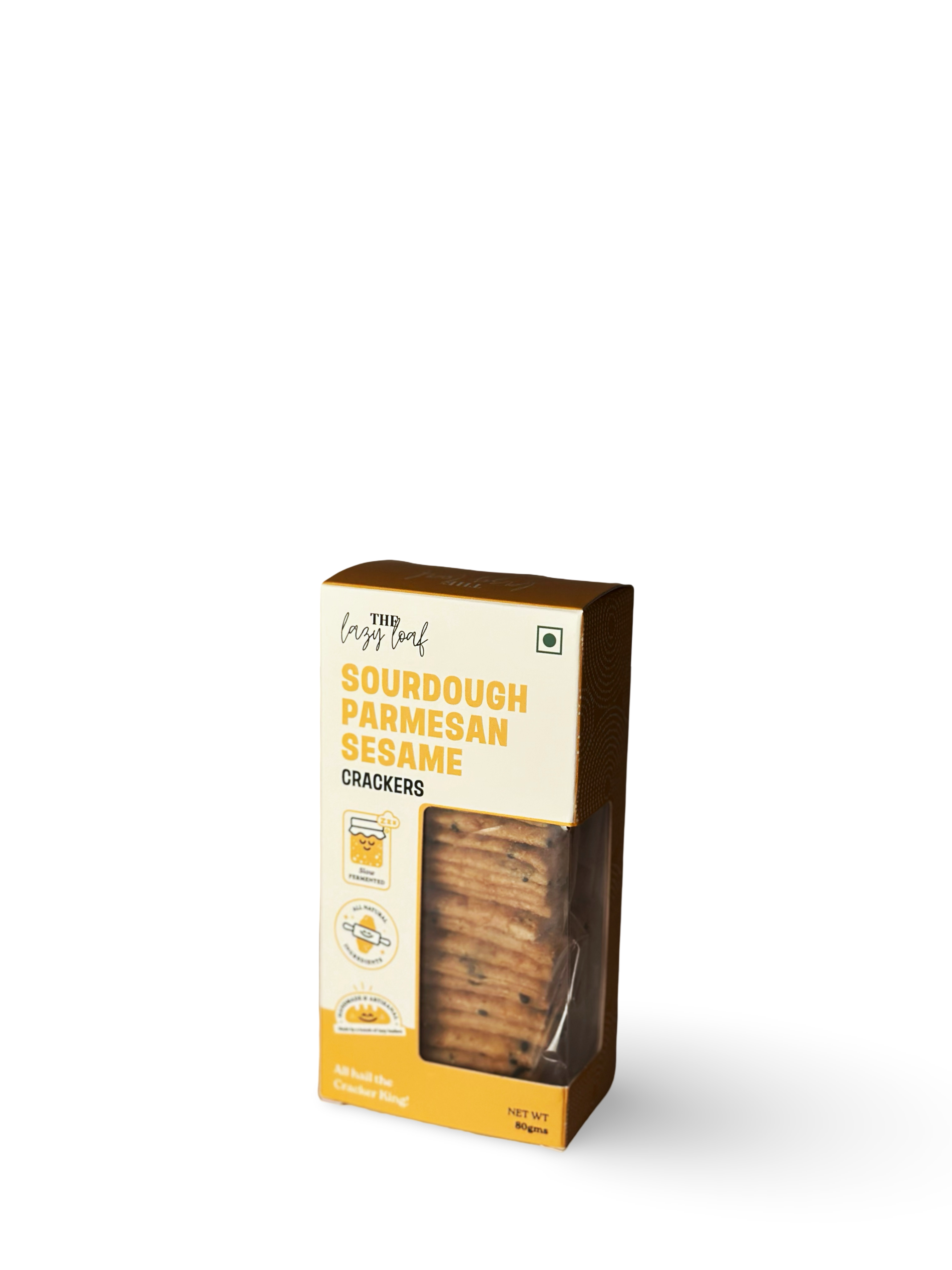 Sourdough Parmesan Sesame Crackers