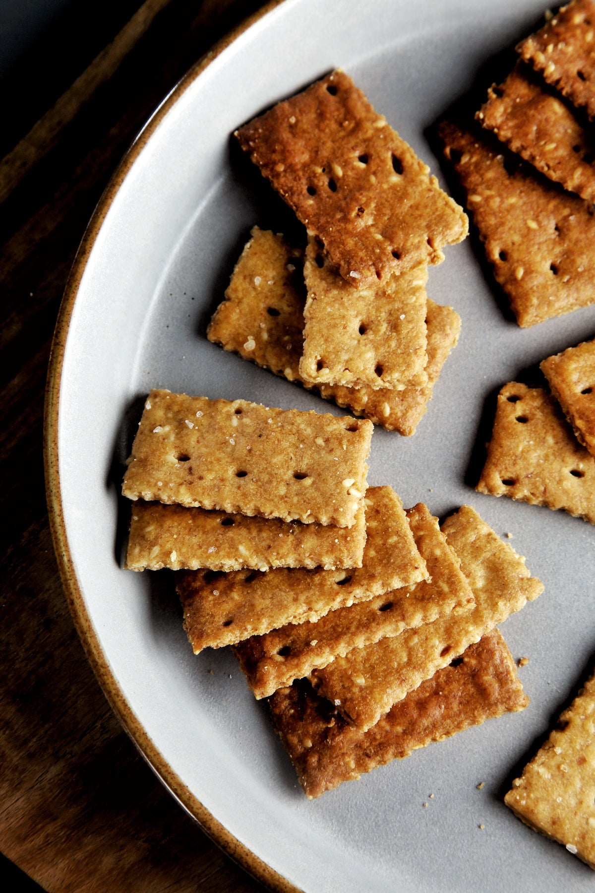 Sourdough Wholewheat Crackers